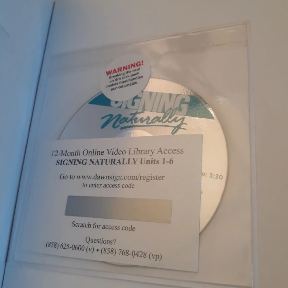 Signing Naturally Textbook WITH CD - Picture 2 of 3